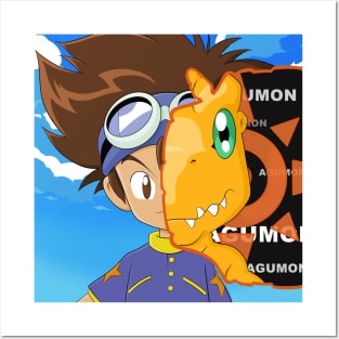 Tai and Agumon Posters and Art